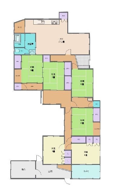 紀の川市中井阪・中古戸建・116042の間取り