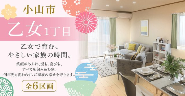 小山市乙女1丁目【全6区画】ファイブイズタウンの画像