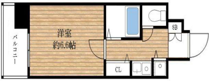 エスティライフ難波西の間取り