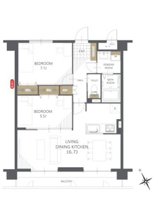 【間取り】ヴォルフスガルデン二日市 