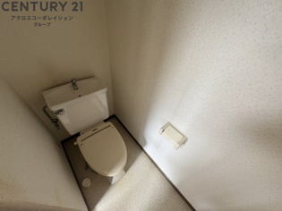 ゆったり落ち着けるトイレです！