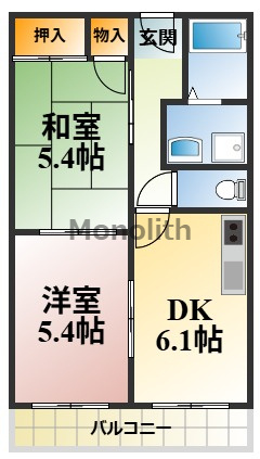 グリーンファンタンの間取り