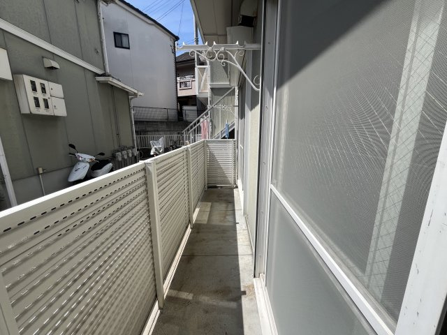 サンハイツＢのバルコニー