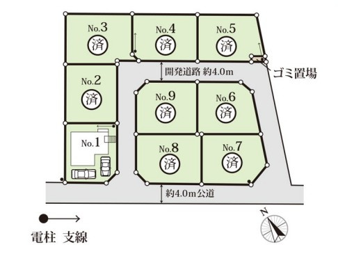 【区画図】 | CLEIAS Town久喜市上町　新築住宅