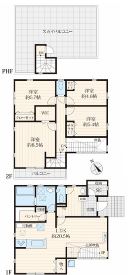 【間取り】 | CLEIAS Town久喜市上町　新築住宅 | ≪1号棟≫