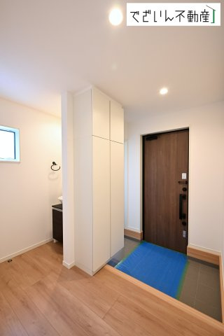 【玄関】 | CLEIAS Town久喜市上町　新築住宅 | ≪1号棟≫
現地(2025年9月撮影)