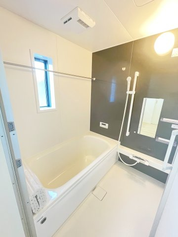 新築戸建・建売　足利市福富町第4　CRADLE GARDEN　全4棟の浴室|浴室乾燥機付きで雨の日や花粉の時期でも室内干しができるので安心です！