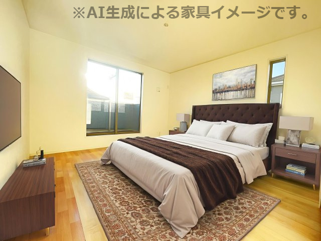 新築戸建・建売　足利市福富町第4　CRADLE GARDEN　全4棟の洋室|※家具を配置した場合のイメージ図になります！実際に家具はつきません。