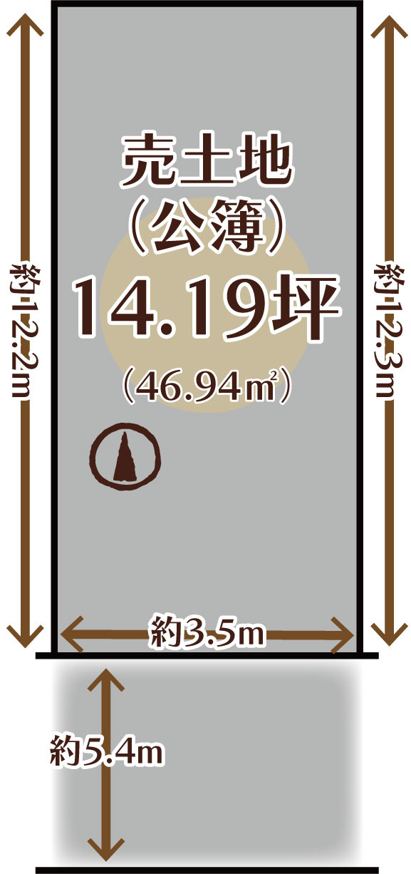 寺戸町瓜生　建築条件無土地