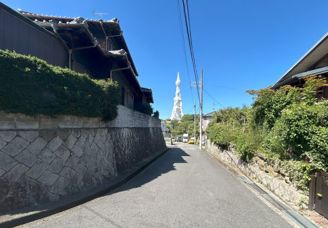 富田林市富美ヶ丘町土地の周辺|北西側前面道路