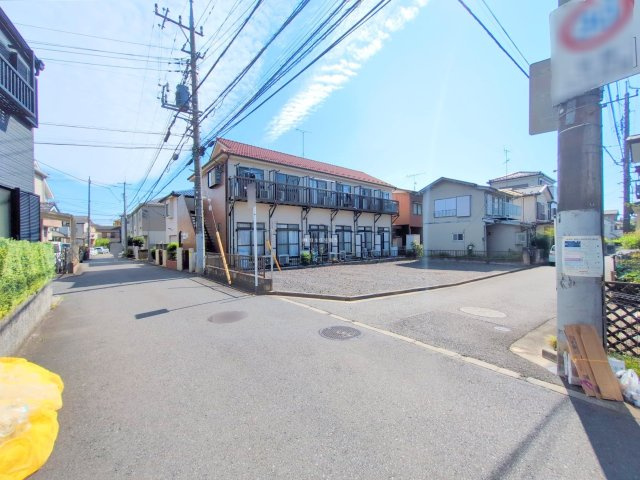ふじみ野市北野１丁目の売地の前面道路含む現地写真