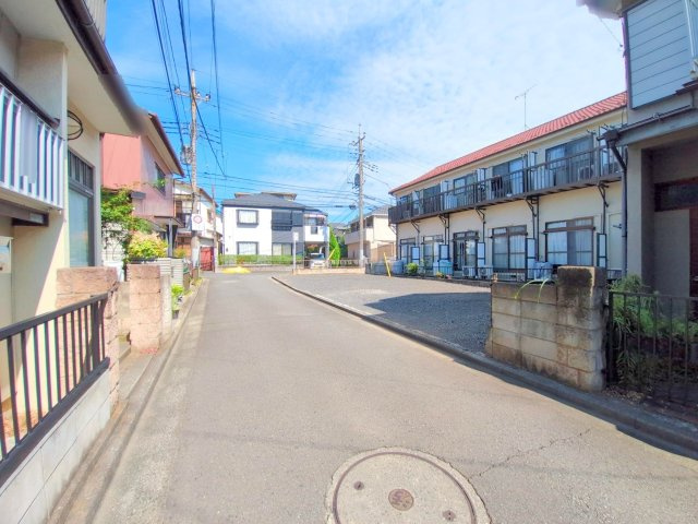 ふじみ野市北野１丁目の売地の前面道路含む現地写真