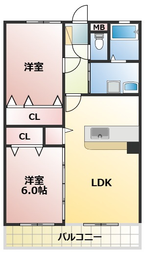 熊本市東区八反田１丁目の賃貸マンションの間取り|※現況優先
