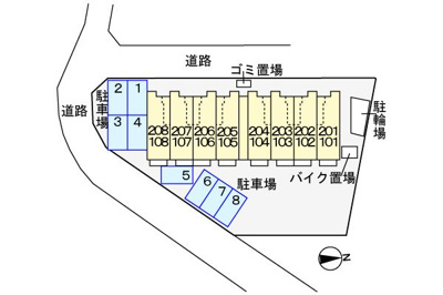 【駐車場】 | グリーンヒルズ大澤Ｃ(グリーンヒルズオオサワシー)