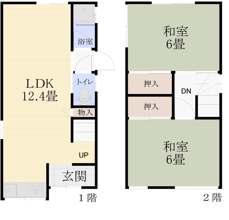 堺市堺区寺地町東4丁　売中古戸建の間取り