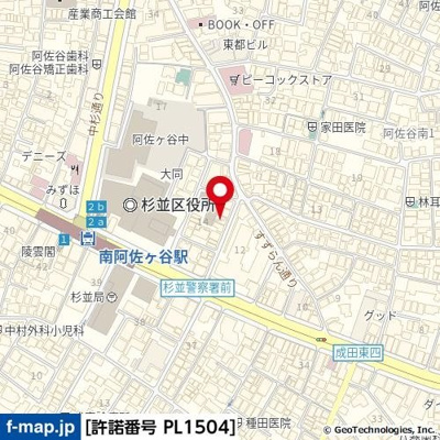 【地図】 | ＭＯＤＵＬＯＲ阿佐谷南