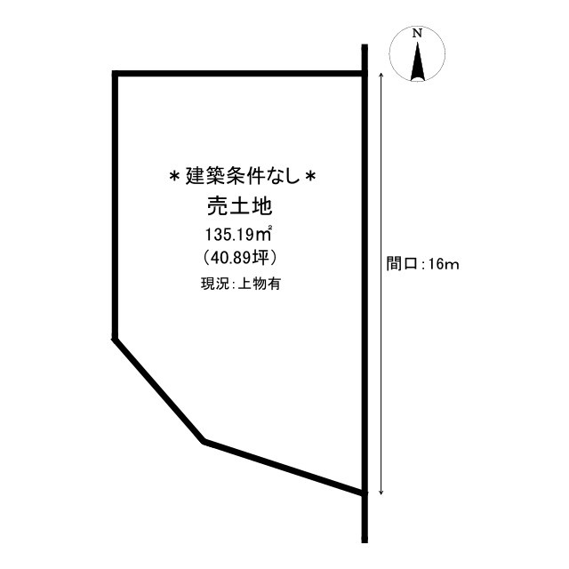 鳥取市大榎町土地の土地図