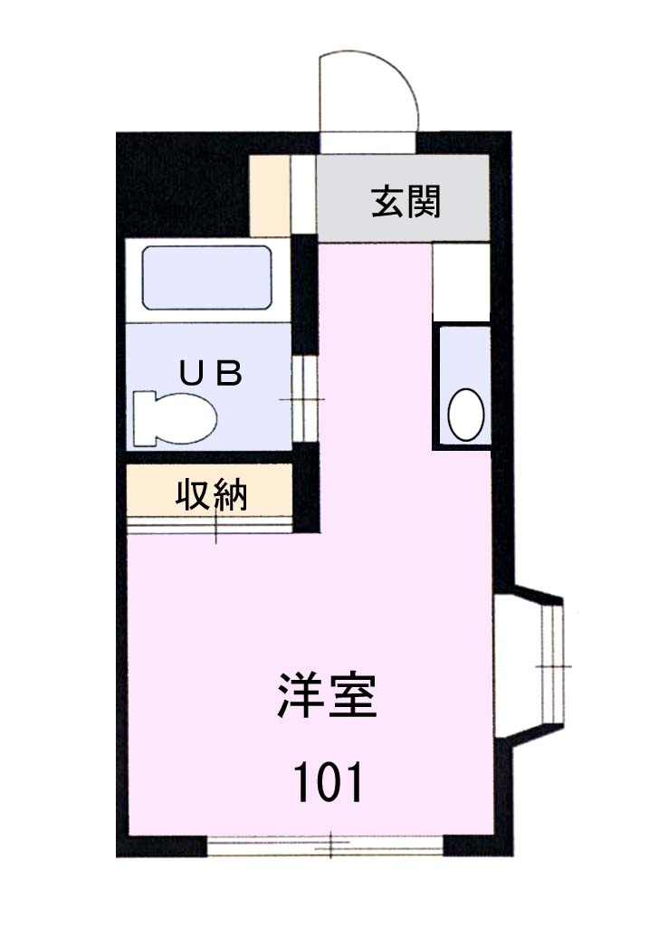 ユーカリフラットⅡの間取り