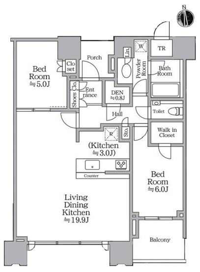 【間取り】 | ドゥ・トゥール　WEST