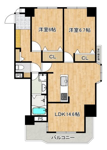 アグラード堺の間取り