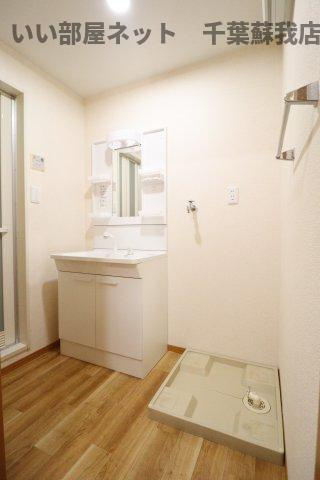 ミルフィーユおゆみ野　Ⅲの洗面所|忙しい朝には欠かせない洗面所です