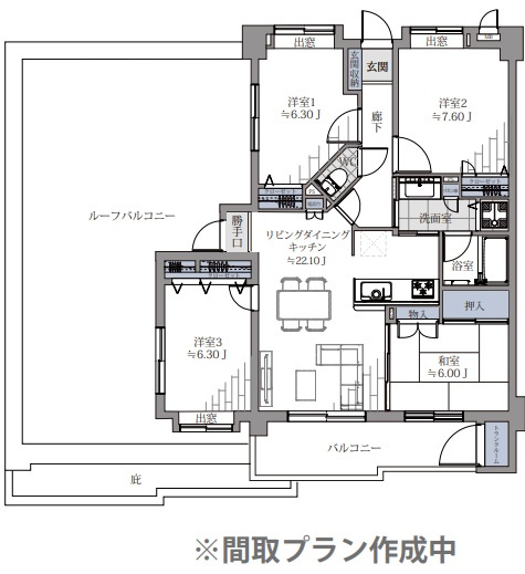 【間取り】 | アーサー別府パレステージ☆仲介手数料無料☆