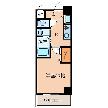 【間取り】 | シャルマンフジ天神橋サウス
