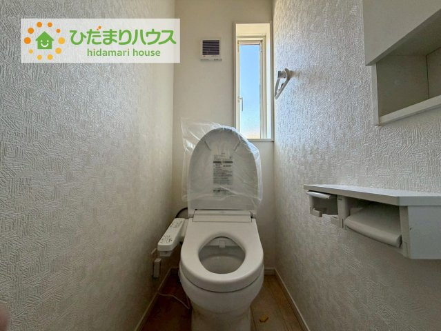 北茨城市磯原町上相田第2　新築戸建のトイレ|トイレは1F、2F共に完備！取り合いになることがありませんね(^^)/