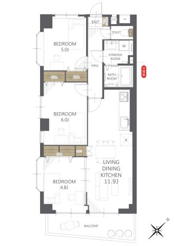 【間取り】日建シェトワ浦和 