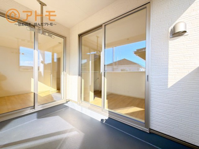 【バルコニー】 | 沼津市沢田町第1　新築戸建　3号棟 | インナーバルコニーはお出かけ中の急な雨でも安心♪