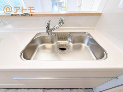 【設備】 | 沼津市沢田町第1　新築戸建　3号棟 | 広いシンクは使い勝手良好です♪