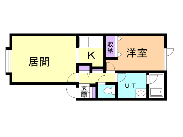 ラフィーネ知利別の間取り