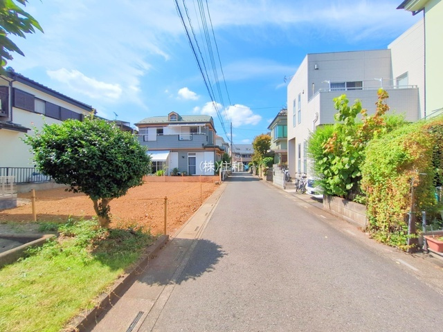 【売地】ふじみ野市亀久保3期の前面道路含む現地写真