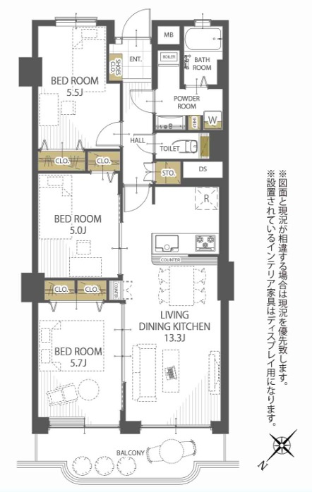 グランドハイツ甲陽園の間取り