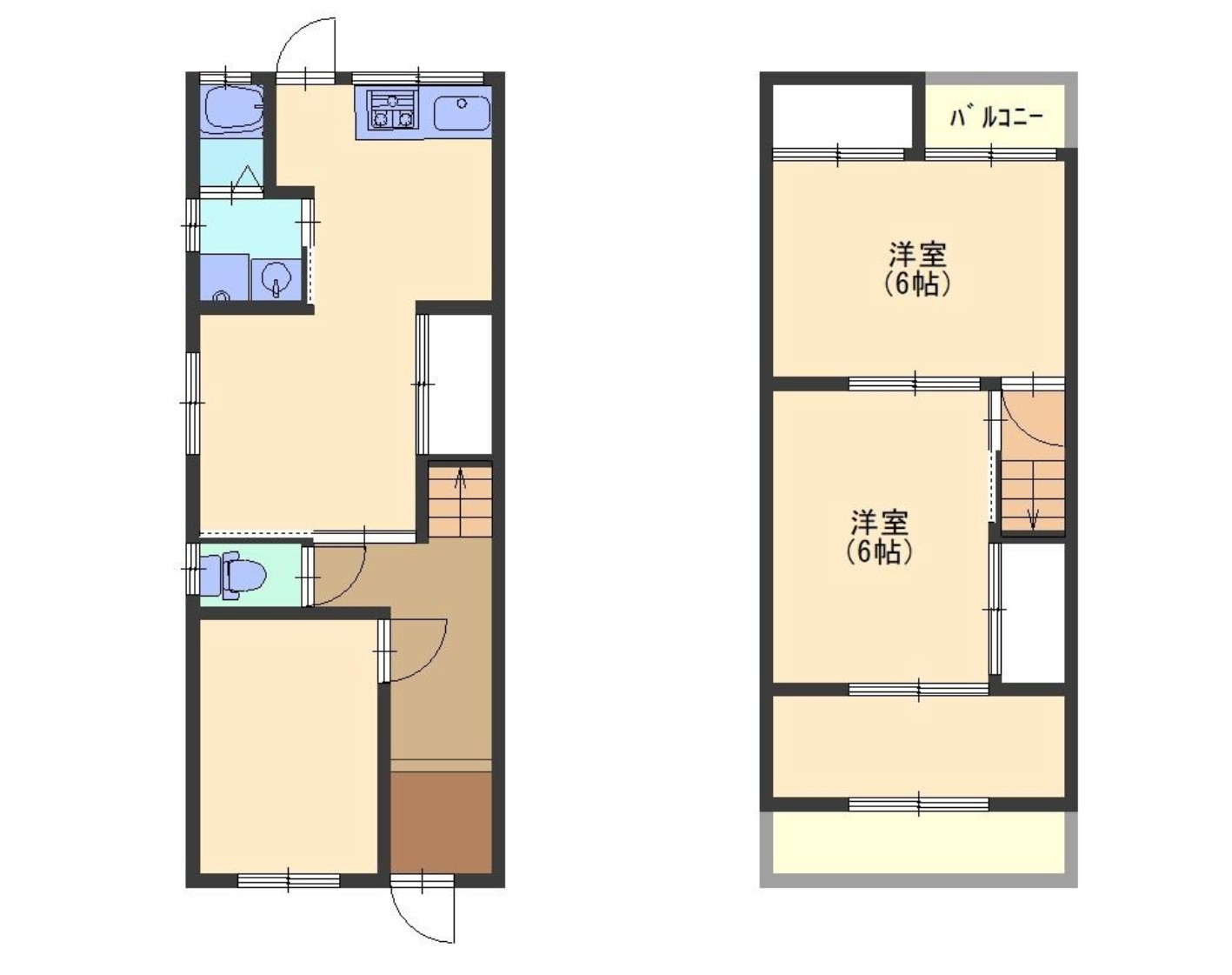 堺市中区堀上町　オーナーチェンジ　中古戸建の間取り