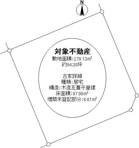 野上４丁目　土地の土地図