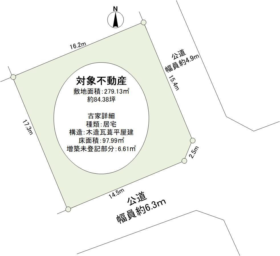 野上４丁目　土地の土地図