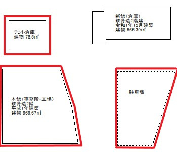 高浜市論地町1丁目貸工場の間取り