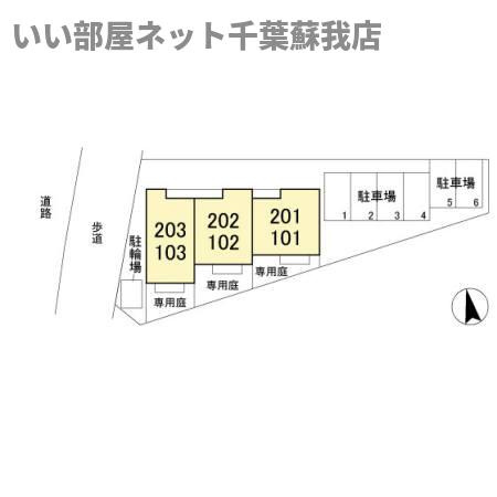 サンアベニューⅣの区画図