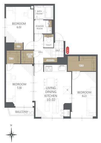 【間取り】マンション大通 