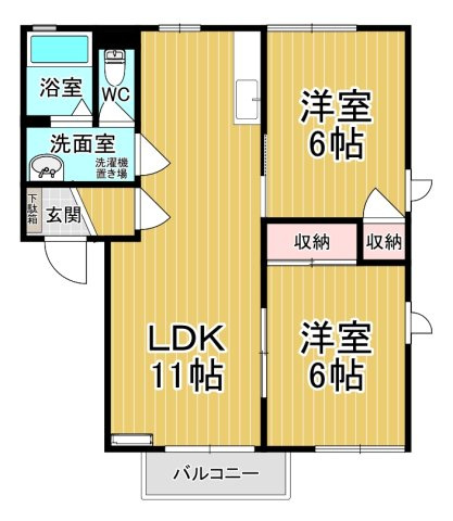 【間取り】 | フレッシュコーポイースト | 家族とのコミュニケーションを重視したキッチンです。