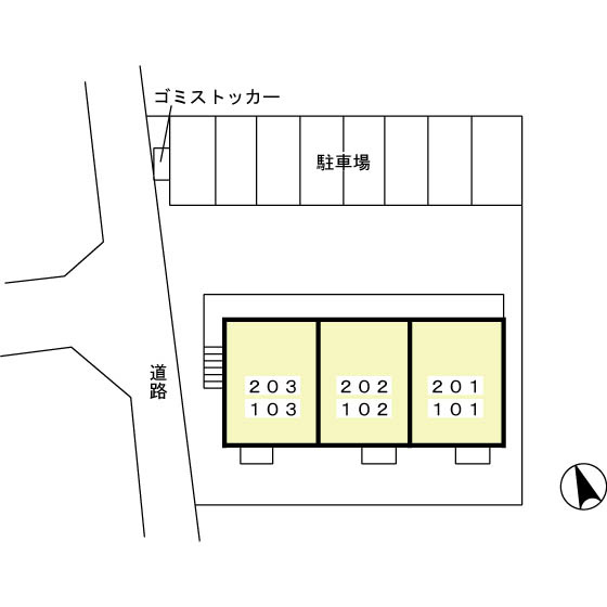 アークグレイスⅢの区画図