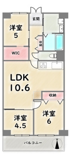 【間取り】 | ユニハイム四条梅津