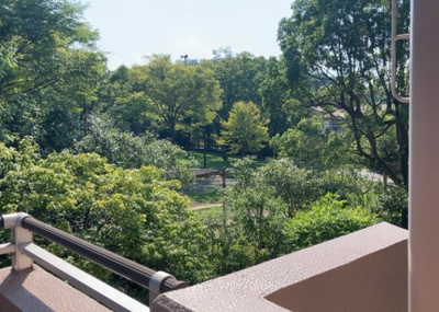 【展望】 | パークサイド南大沢３号棟 | 眺望の良さを楽しめるダイニングキッチンで家族団らんの時間を過ごしてはいかがでしょうか。バルコニーから見える景色を家族で眺める時間は、時間が経つのを忘れてしまいそうですね。是非、現地を見に行きましょう！