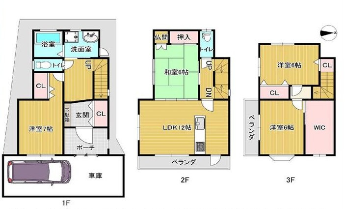 津田東町3丁目　中古一戸建ての間取り|間取り図はいかがですか？ご希望を叶える間取りですか？リビングの広さは？水回りの位置は？カウンターキッチン？など色々な情報が集約されています。弊社ではリフォームなどのご相談も承っております。