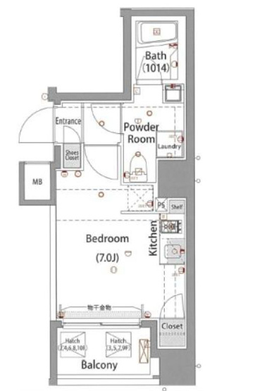 【間取り】 | プレセダンヒルズ八王子 | ワンルームは一人暮らしに最適で家賃を抑えやすく掃除も楽な点が魅力です。生活空間がコンパクトにまとまるため、動線が短く、生活しやすいです。家具の配置も工夫次第で個性を出しやすく、自由な空間を楽しめます。