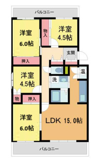 【間取り】 | 栄南団地4号棟
