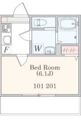 アザーレ・パッシオ新百合ヶ丘Bの間取り