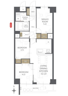 【間取り】ラポール泉中央 