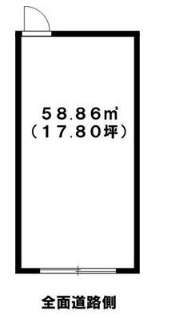 草津市野村１丁目の店舗一部の間取り